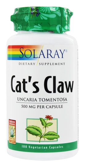 Solaray - Cat's Claw 500 mg. - 100 Capsules