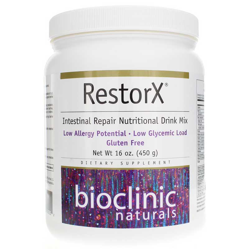 Bioclinic Naturals RestorX Intestinal Repair Drink Mix 16 Oz
