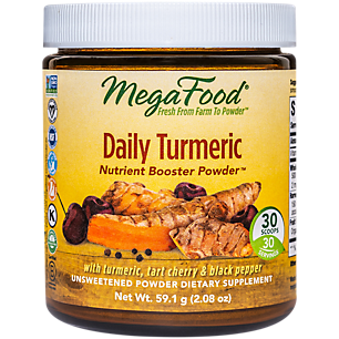 Daily Turmeric Nutrient Booster Powder with Black Pepper & Tart Cherry (30 Servings)