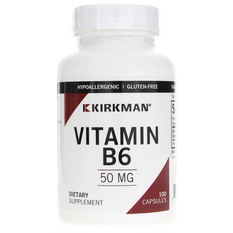 Kirkman Vitamin B-6 50 Mg 100 Capsules