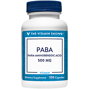PABA (Para-Aminobenzoic Acid) - 500 MG (100 Capsules)