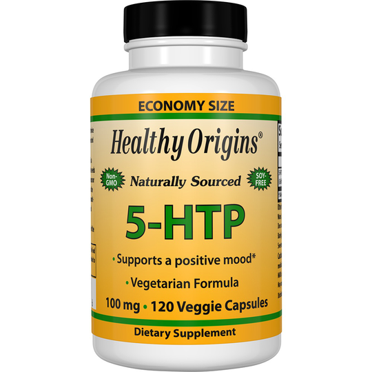 Healthy Origins - Naturally Sourced 5-HTP Positive Mood Support 100 mg. - 120 Capsules