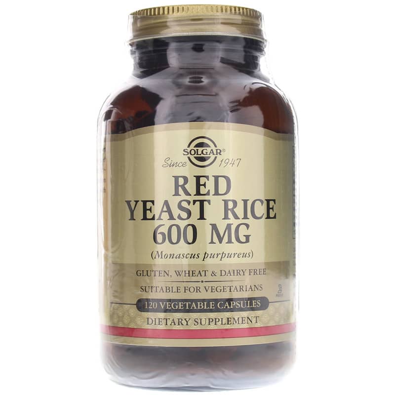 Solgar Red Yeast Rice 600 Mg 120 Veg Capsules