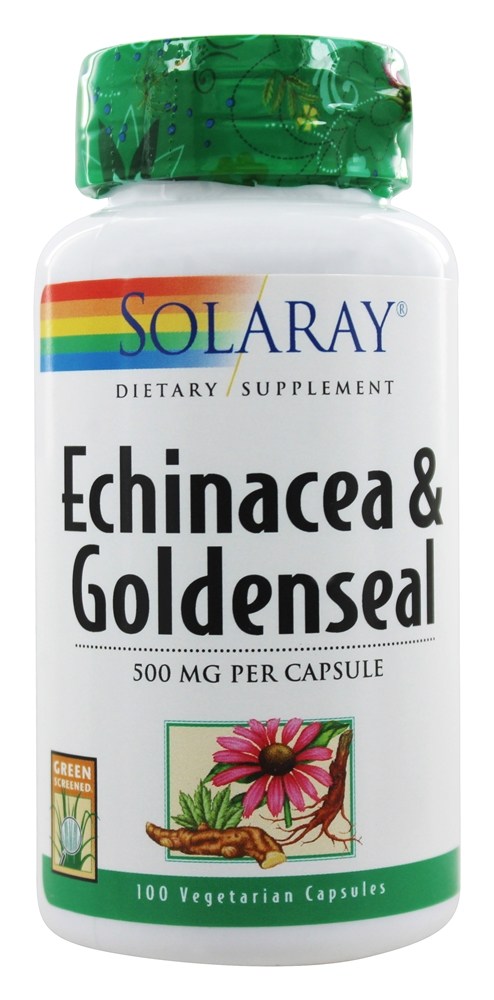 Solaray - Echinacea & Goldenseal 500 mg. - 100 Capsules