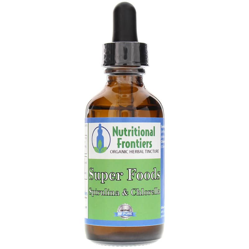 Nutritional Frontiers Super Foods Spirulina & Chlorella Organic Herbal Tincture 2 Oz