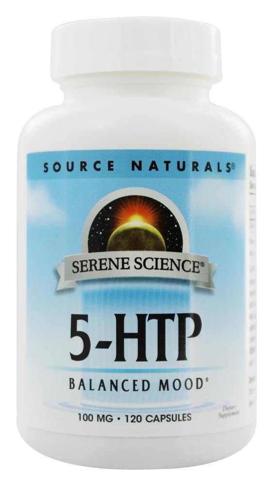 Source Naturals - Serene Science 5-HTP for Balanced Mood 100 mg. - 120 Capsules