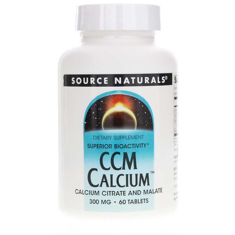 Source Naturals CCM Calcium 300 Mg 60 Tablets