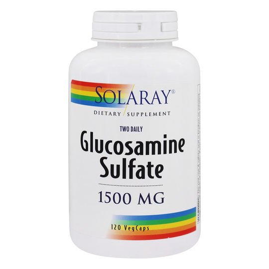 Solaray - Glucosamine Sulfate Two Daily 1500 mg. - 120 Capsules