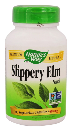 Nature's Way - Slippery Elm Bark 400 mg. - 100 Vegetarian Capsules