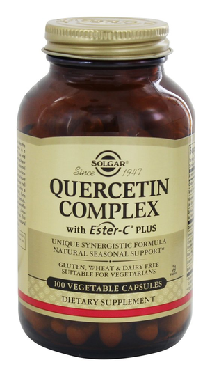 Solgar - Quercetin Complex with Ester C Plus - 100 Vegetarian Capsules