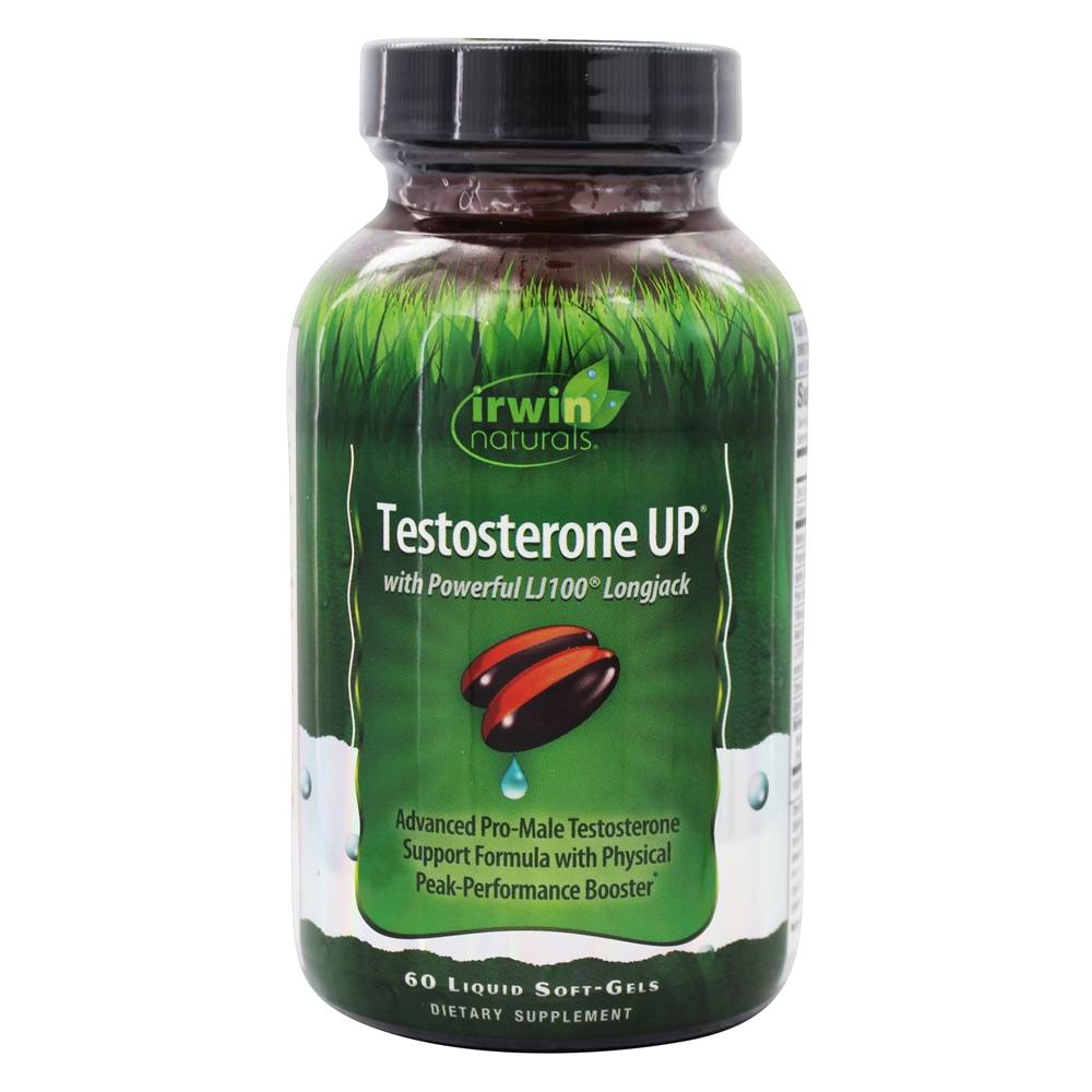 Irwin Naturals - Testosterone UP with Powerful LJ100 Longjack - 60 Liquid Softgels