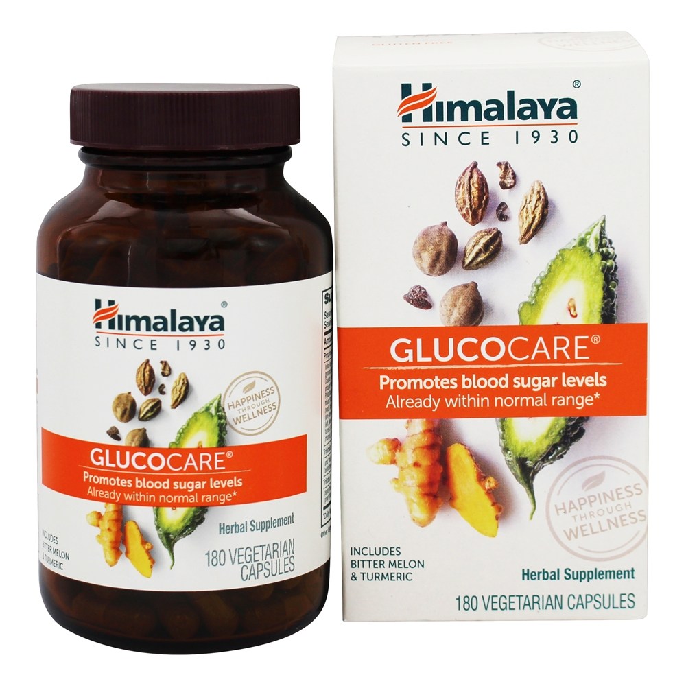 Himalaya Herbal Healthcare - GlucoCare for Natural Blood Glucose Health - 180 Vegetarian Capsules