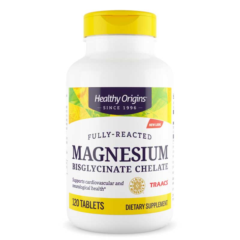 Healthy Origins Magnesium Bisglycinate Chelate 120 Tablets