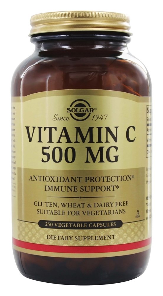 Solgar - Vitamin C 500 mg. - 250 Vegetarian Capsules