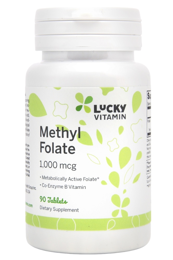 LuckyVitamin - Methylfolate 1000 mcg. - 90 Tablets