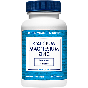 Calcium Magnesium Zinc with Vitamin D - Supports Healthy Bones & Teeth (100 Tablets)