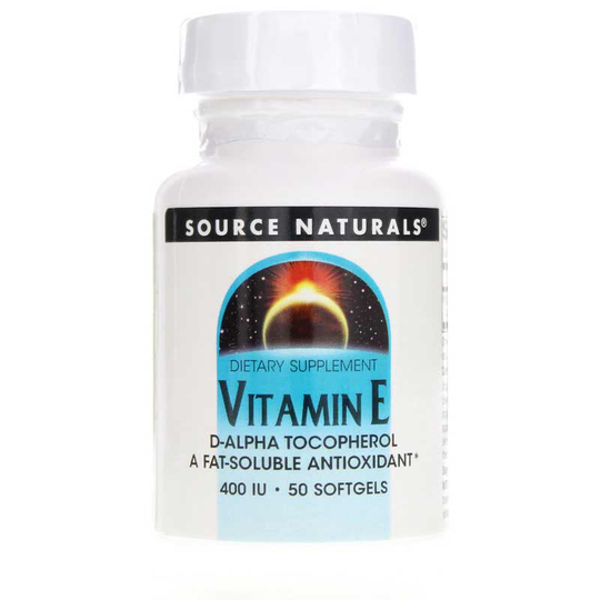 Source Naturals Vitamin E 400 IU d-Alpha Tocopherol 50 Softgels