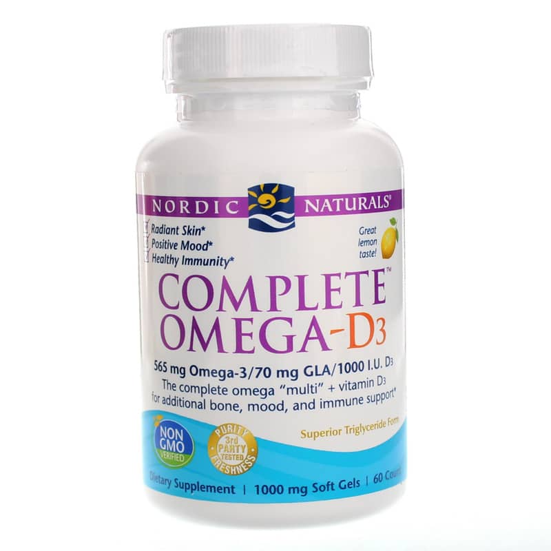 Nordic Naturals Complete Omega-D3 60 Softgels