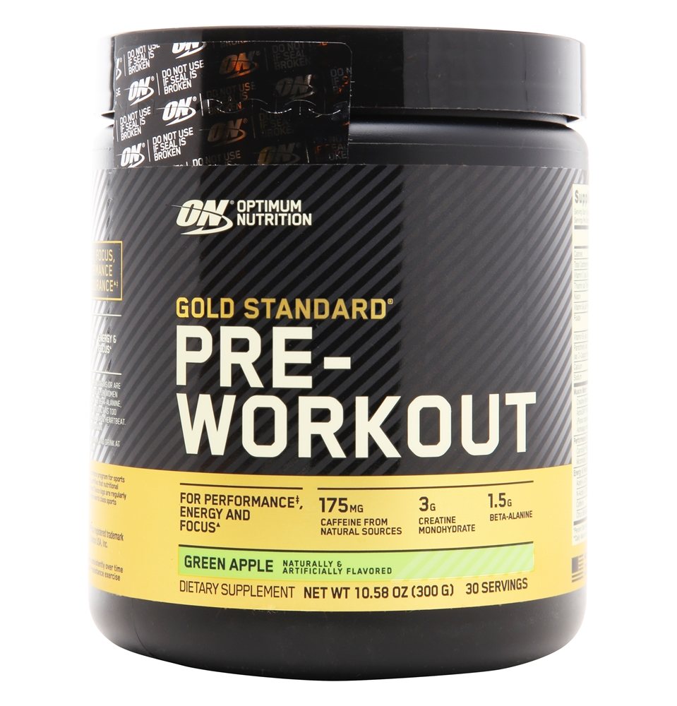 Optimum Nutrition - Gold Standard Pre-Workout Powder Green Apple - 10.58 oz.