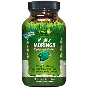 Mighty Moringa - 1,000 MG Plus Omega Superfoods (60 Liquid Softgels)