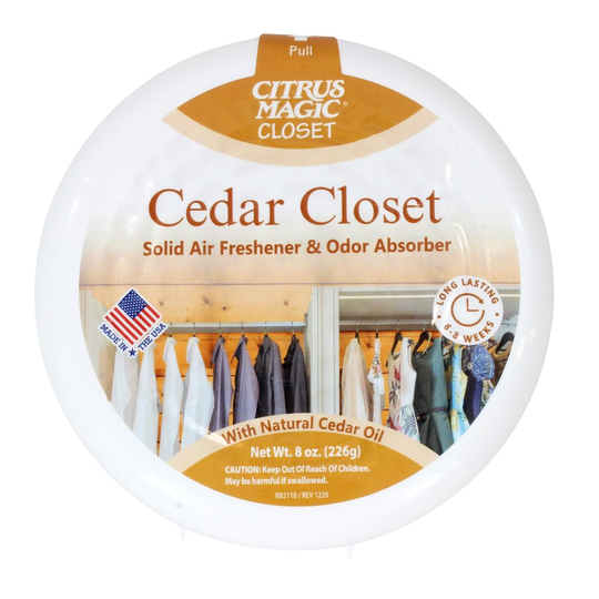 Citrus Magic - Solid Air Freshener & Odor Absorber Cedar Closet - 8 oz.