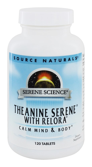 Source Naturals - Theanine Serene with Relora - 120 Tablets Contains Magnolia Bark