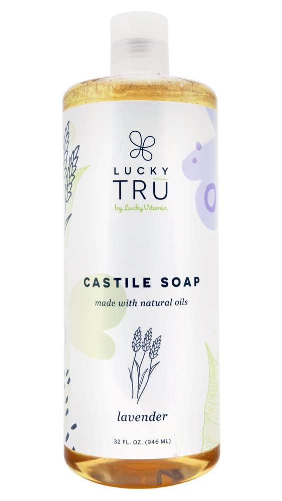 LuckyTru - Liquid Pure Castile Soap Lavender - 32 fl. oz.