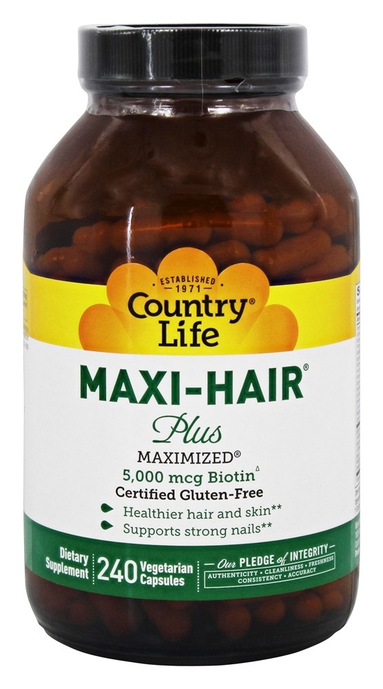 Country Life - Maxi-Hair Plus - 240 Vegetarian Capsules