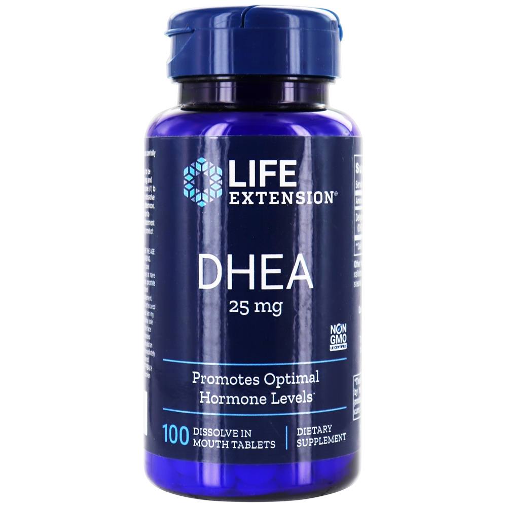 Life Extension - DHEA Promotes Optimal Hormone Levels 25 mg. - 100 Tablets