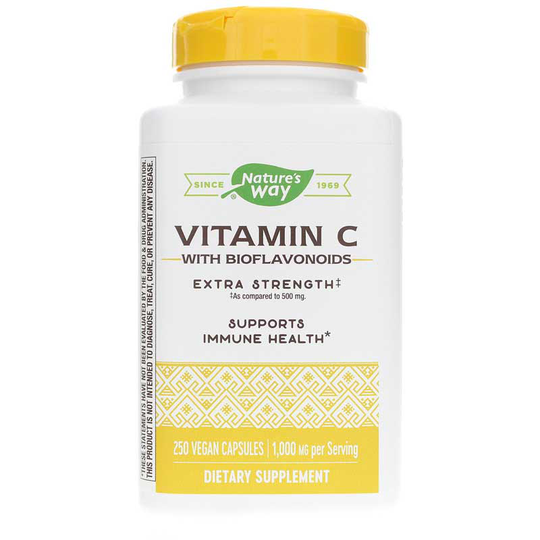 Natures Way Vitamin C with Bioflavonoids Extra Strength 250 Vegan Capsules
