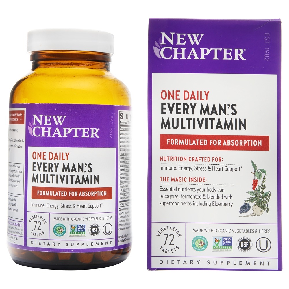 New Chapter - One Daily Every Man's Multivitamin - 72 Vegetarian Tablets