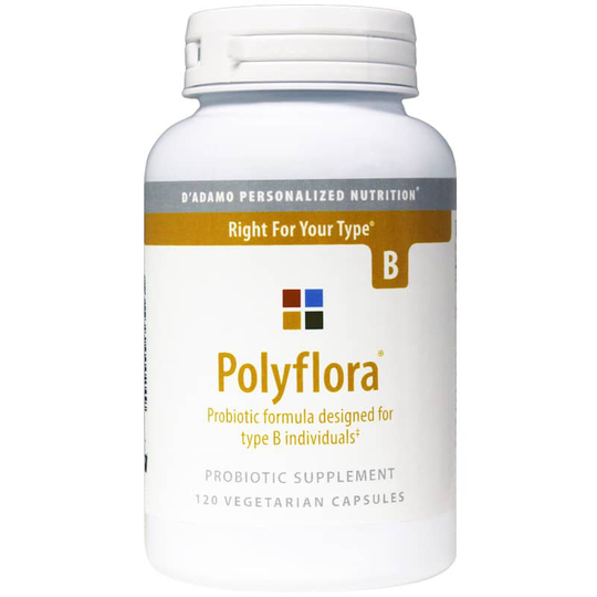 D Adamo Personalized Nutrition Polyflora Probiotic Type B 120 Veg Capsules