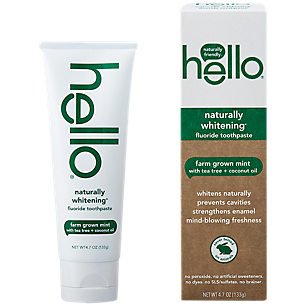 Naturally Whitening Toothpaste - Farm Grown Mint with Tea Tree & Coconut Oil (4.7 Ounces)