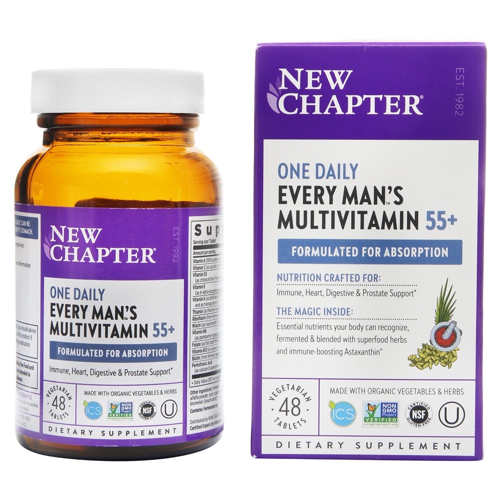 New Chapter - One Daily Every Man's Multivitamin 55 - 48 Vegetarian Tablets