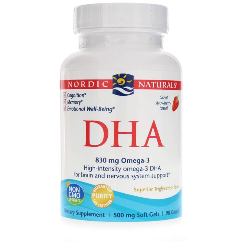 Nordic Naturals DHA Strawberry 90 Softgels