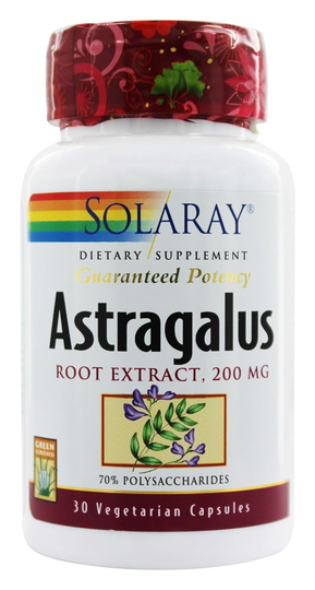 Solaray - Guaranteed Potency Astragalus Root Extract 200 mg. - 30 Capsules
