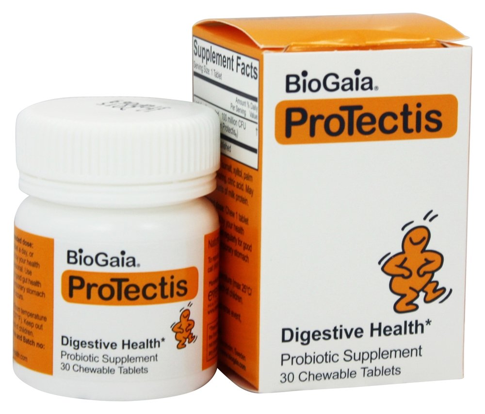 BioGaia - Probiotic Chewable Tablets Gut Health - 30 Tablets
