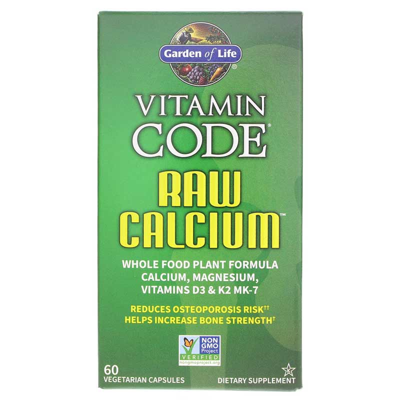 Garden of Life Vitamin Code Raw Calcium 60 Veg Capsules