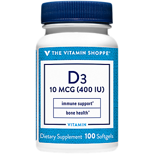 Vitamin D3 - Bone Health & Immune Support - 400 IU (100 Softgels)