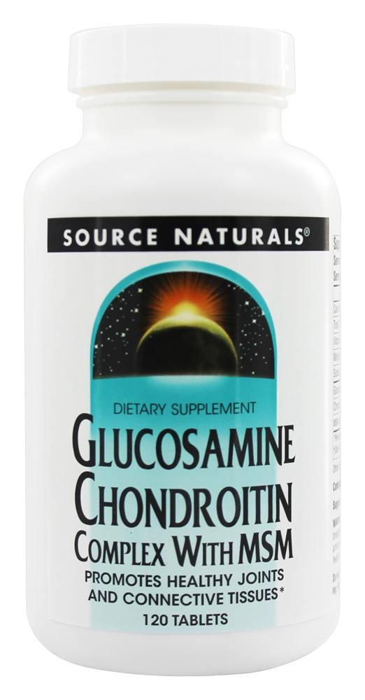 Source Naturals - Glucosamine Chondroitin Complex with MSM - 120 Tablets