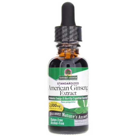Natures Answer American Ginseng Alcohol-Free 1 Oz