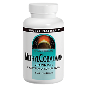MethylCobalamin Vitamin B12 - Cherry Flavored Sublingual - 1 MG (120 Tablets)