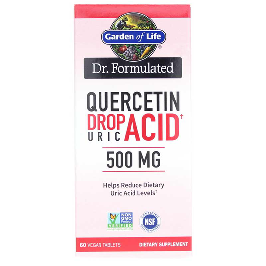 Garden of Life Dr. Formulated Quercetin Drop Uric Acid 60 Vegan Tablets