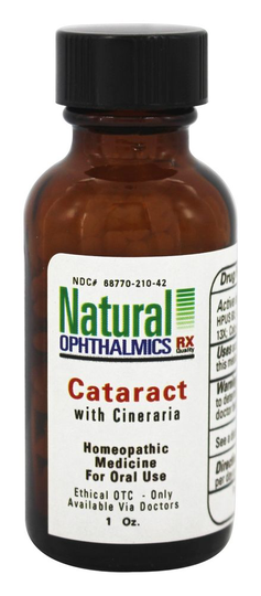 Natural Ophthalmics - Cataract with Cineraria - 1 oz.
