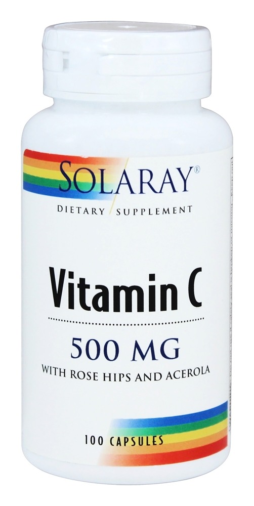 Solaray - Vitamin C 500 mg. - 100 Capsules