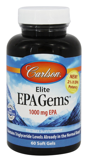 Carlson Labs - Elite EPA Gems 1000 mg. - 60 Softgels