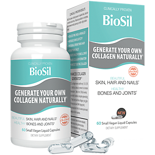 BioSil Advanced Collagen Generator - Supports Hair, Skin & Nails & Joints (60 Vegan Liquid Capsules)