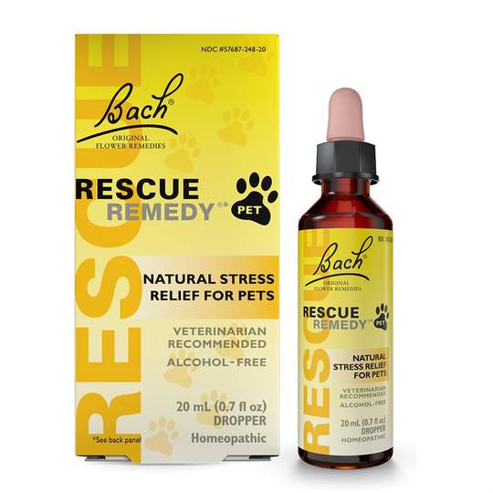 Bach - Rescue Remedy Pet Natural Stress Relief for Pets Dropper - 20 ml.