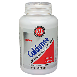 Calcium with Magnesium, Zinc & Vitamin D (100 Softgels)