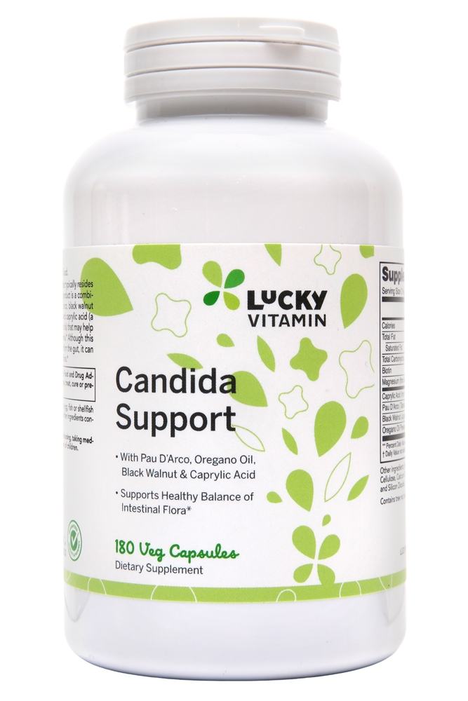 LuckyVitamin - Candida Support - 180 Veg Capsules